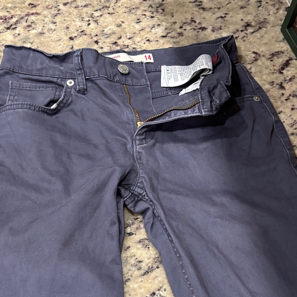 Levi’s boys youth dark gray jeans adjustable waist